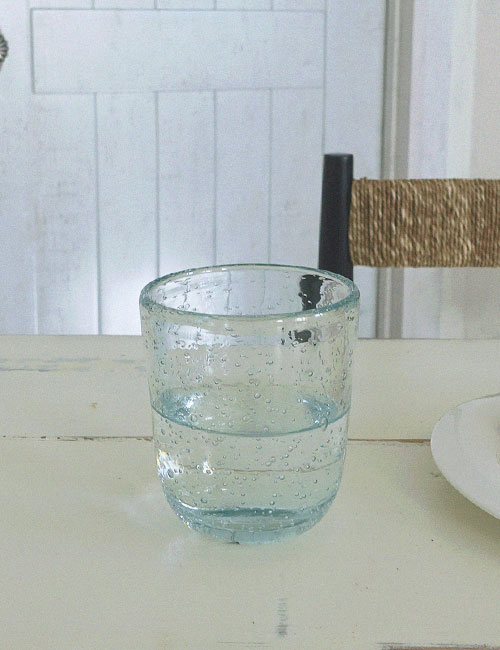 Bubbles Water Glass