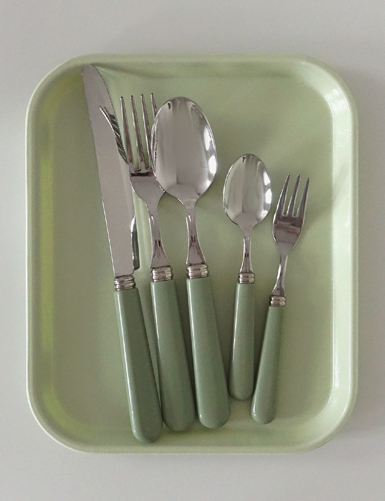 Vintage Green Cutlery_5types