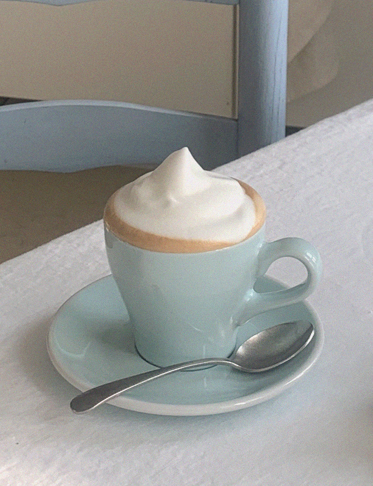 Mint Blue Cappuccino Cup&amp;Saucer
