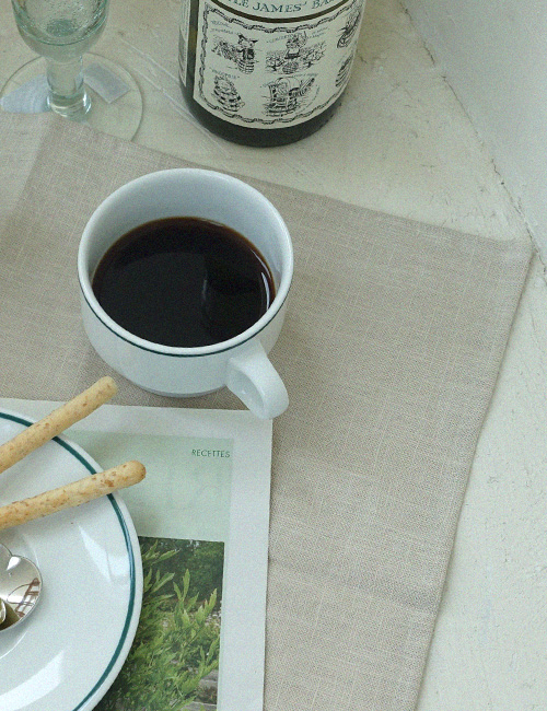 Latte Linen Table Mat