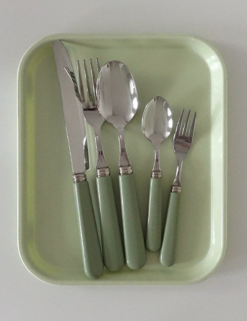 Vintage Green Cutlery_5types
